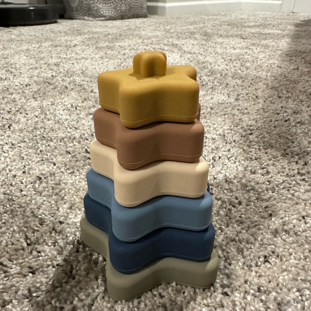 Silicone Star Stacking Teether Toy